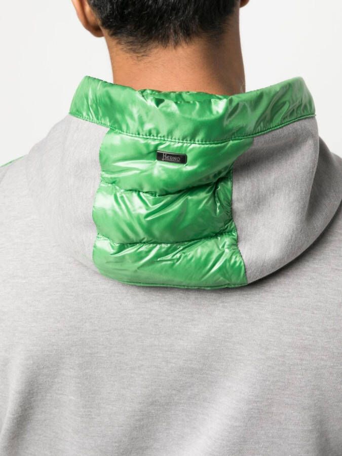 Herno Bodywarmer met capuchon Groen