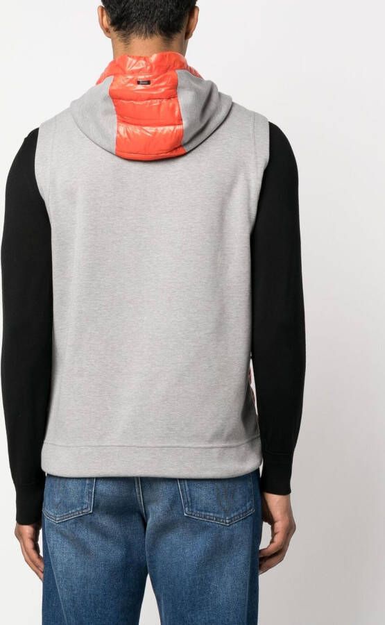 Herno Bodywarmer met capuchon Oranje