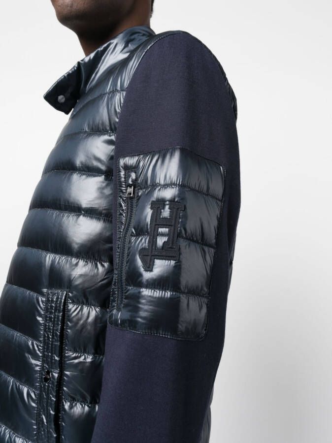 Herno Jack met gewatteerd vlak Blauw