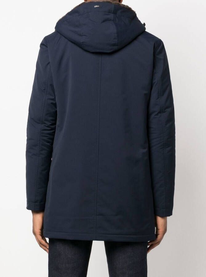 Herno Parka met capuchon Blauw