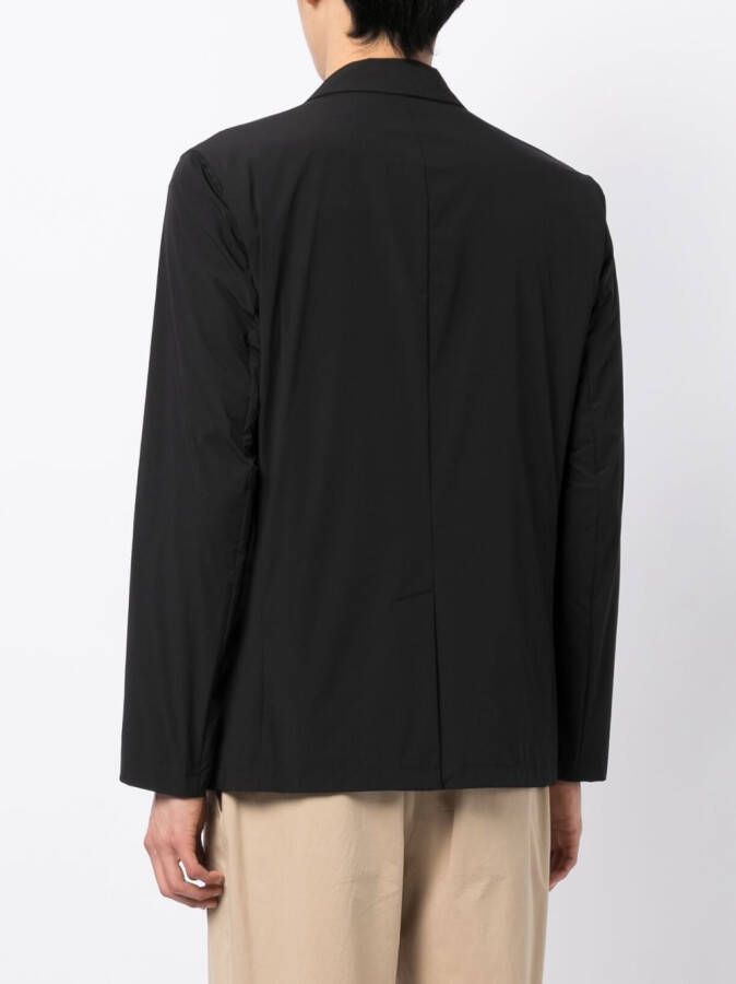 Herno Blazer met enkele rij knopen Zwart