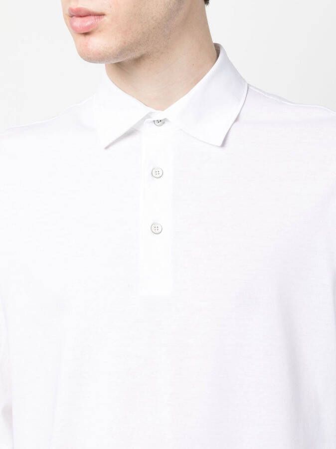Herno Poloshirt met lange mouwen Wit