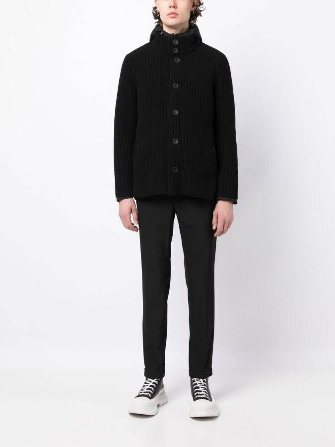 Herno Button-up jack Zwart
