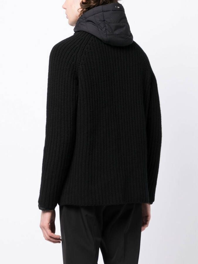 Herno Button-up jack Zwart