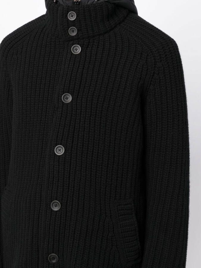 Herno Button-up jack Zwart