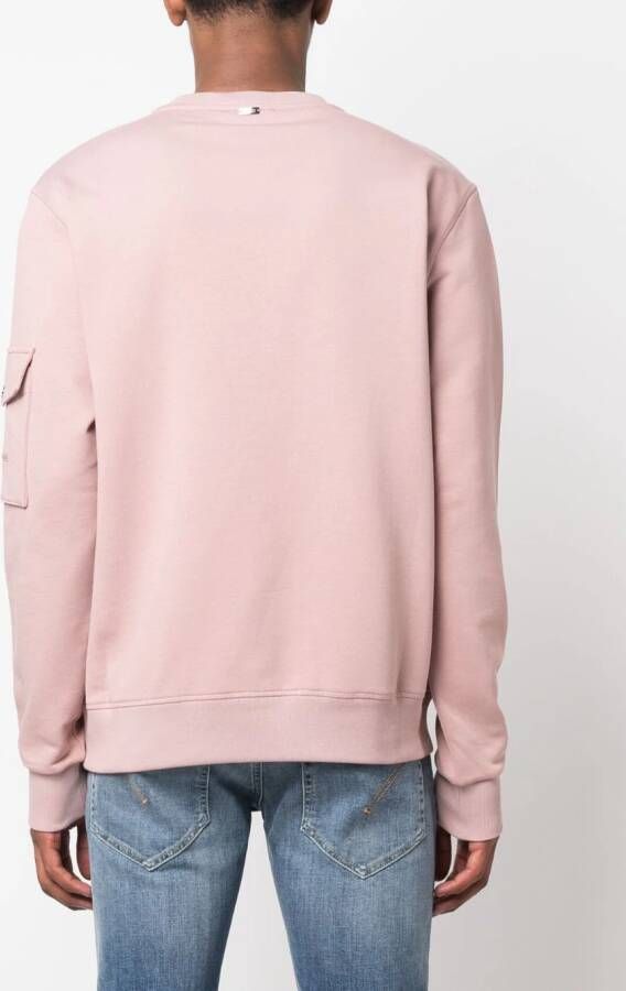 Herno Sweater met opgestikte zakken Roze