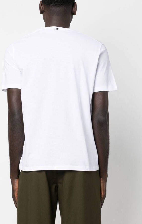 Herno T-shirt met logoplakkaat Wit