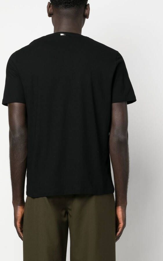 Herno T-shirt met logoplakkaat Zwart