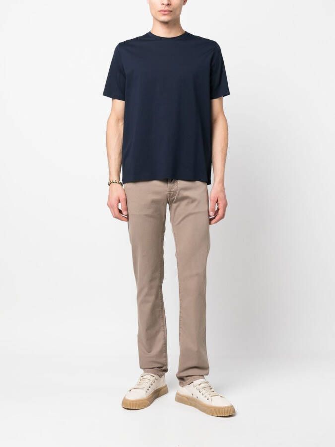 Herno T-shirt met ronde hals Blauw
