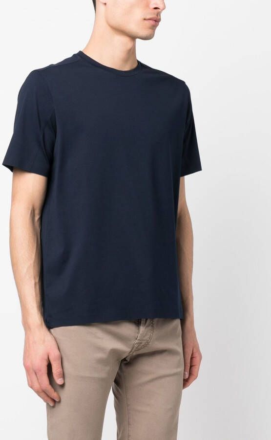 Herno T-shirt met ronde hals Blauw