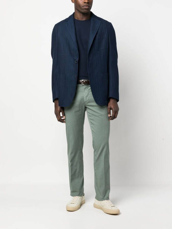 Herno T-shirt met ronde hals Blauw