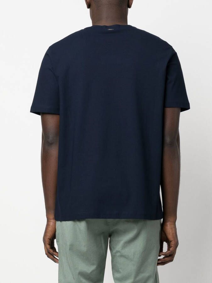 Herno T-shirt met ronde hals Blauw