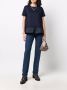 Herno T-shirt met ruche afwerking Blauw - Thumbnail 2