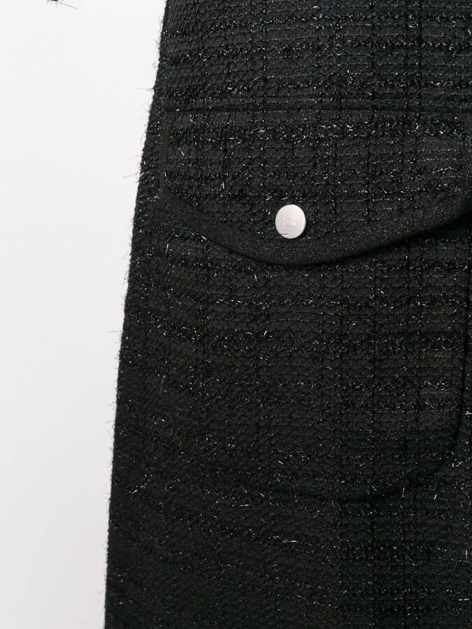 Herno Tweed jas Zwart