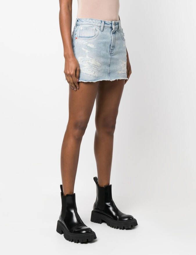 Heron Preston Denim rok Blauw