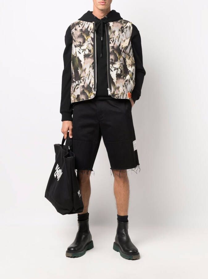 Heron Preston Denim shorts Zwart