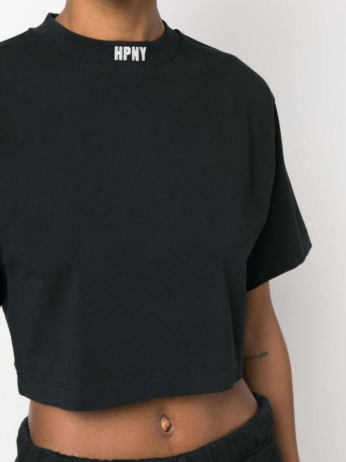 Heron Preston Cropped T-shirt Zwart