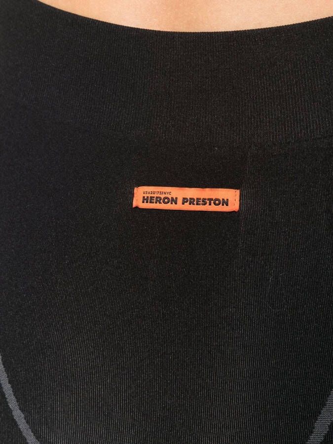 Heron Preston Fietsshorts met logoband Zwart