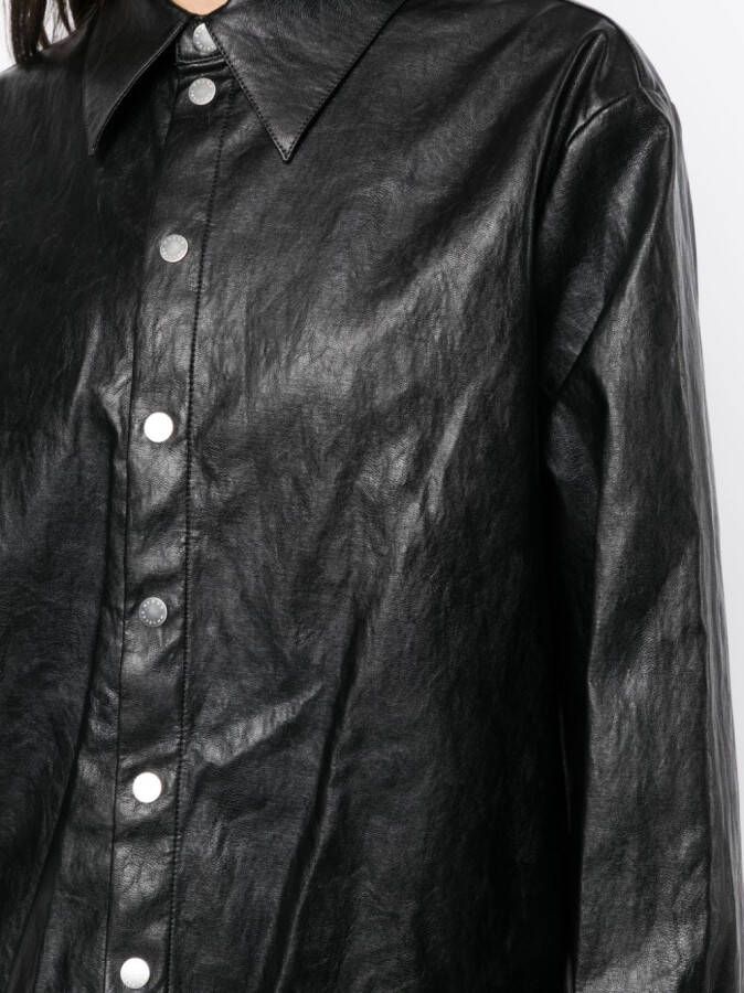 Heron Preston Glanzende blouse Zwart
