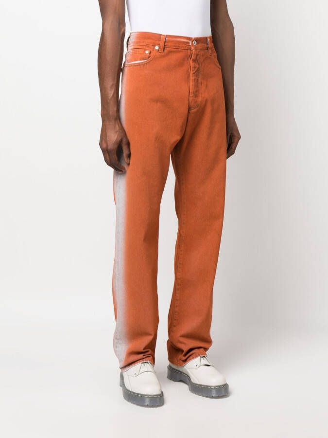 Heron Preston Straight jeans Oranje