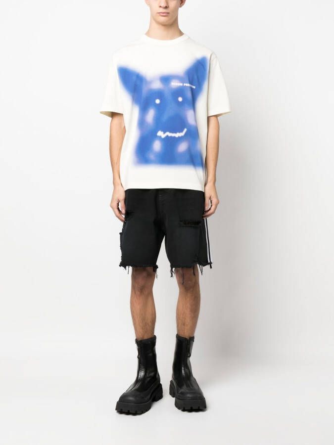 Heron Preston T-shirt met print Beige