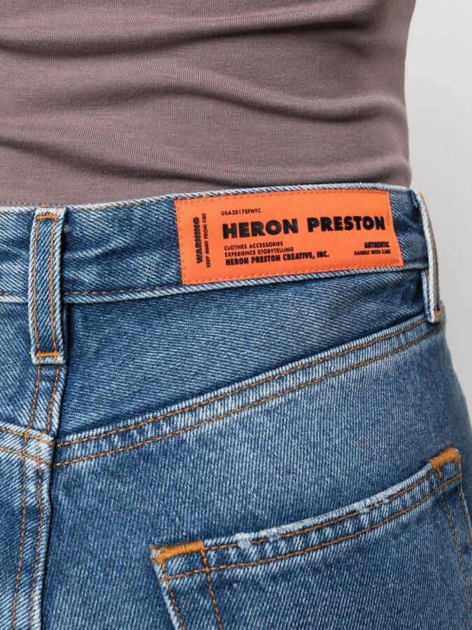 Heron Preston High waist jeans Blauw
