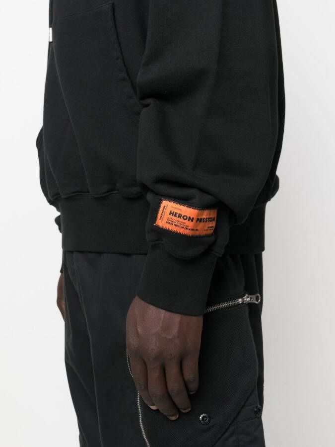 Heron Preston Hoodie met logopatch Zwart