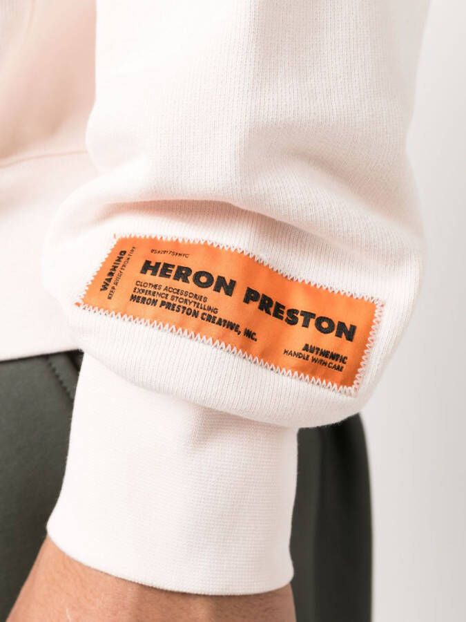 Heron Preston Katoenen hoodie Roze