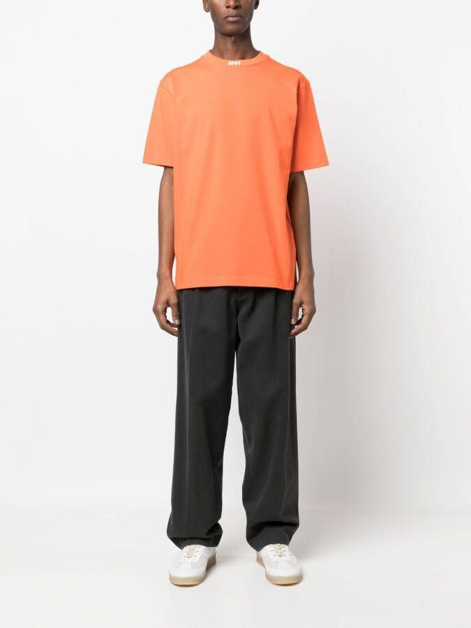 Heron Preston T-shirt met geborduurd logo Oranje