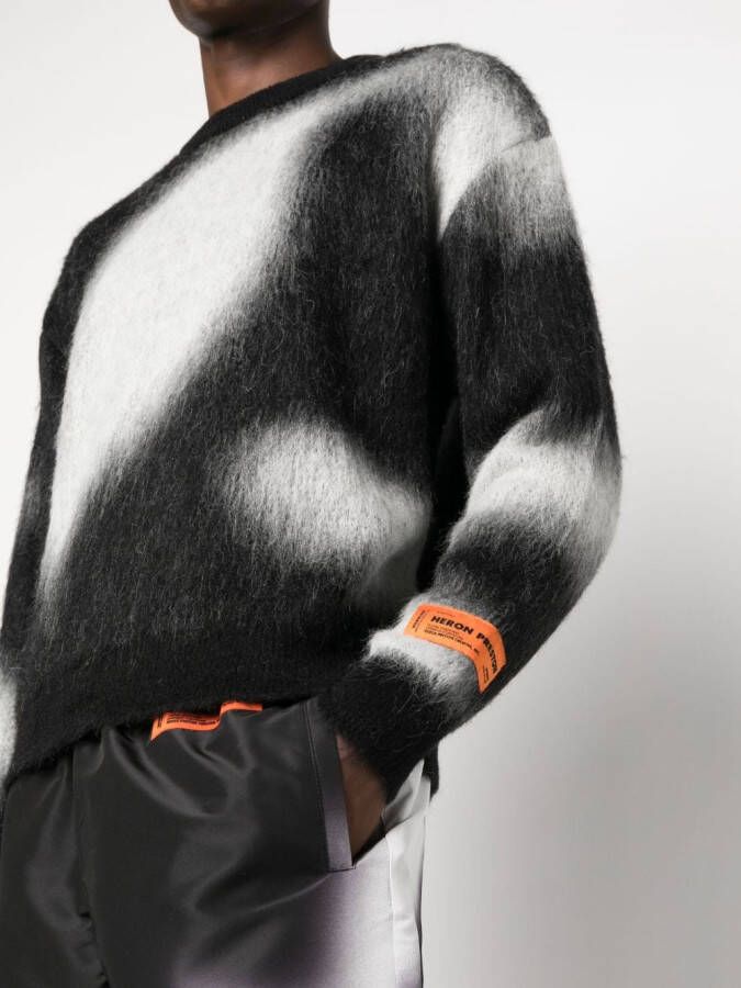 Heron Preston Intarsia trui Zwart