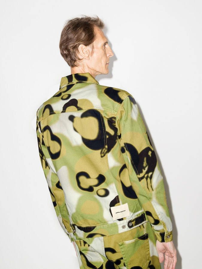 Heron Preston Jack met camouflageprint Groen