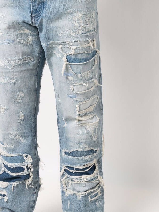 Heron Preston Jeans met gerafeld-effect Blauw