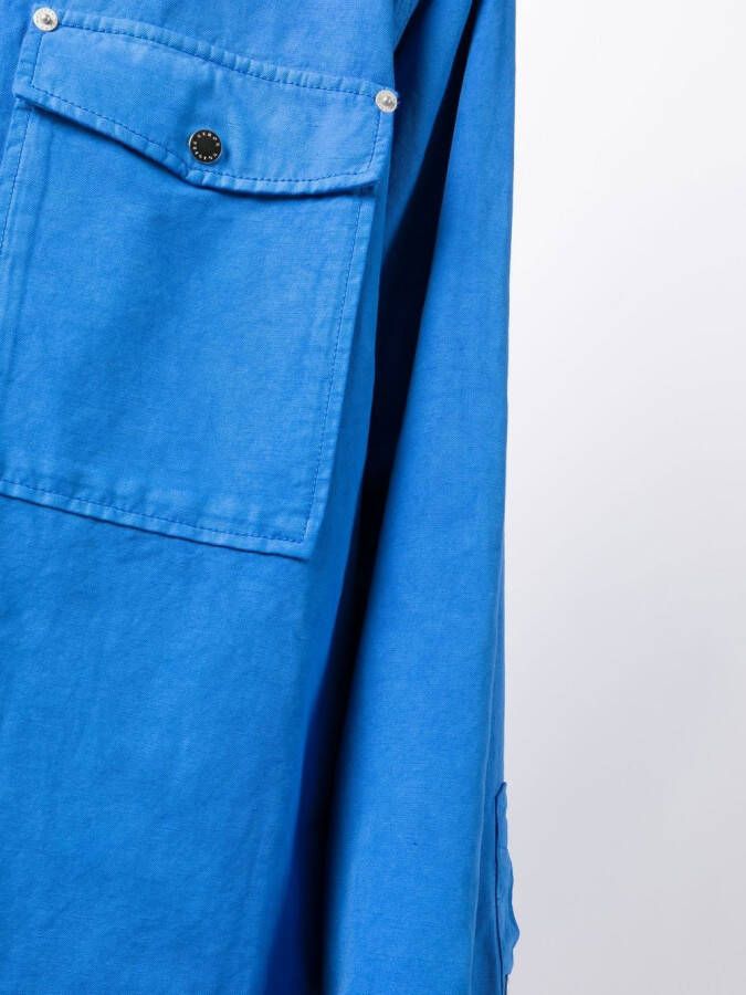 Heron Preston Overhemd met logopatch Blauw