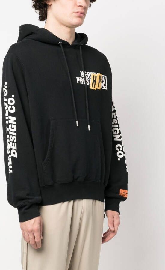 Heron Preston Hoodie met logoprint Zwart