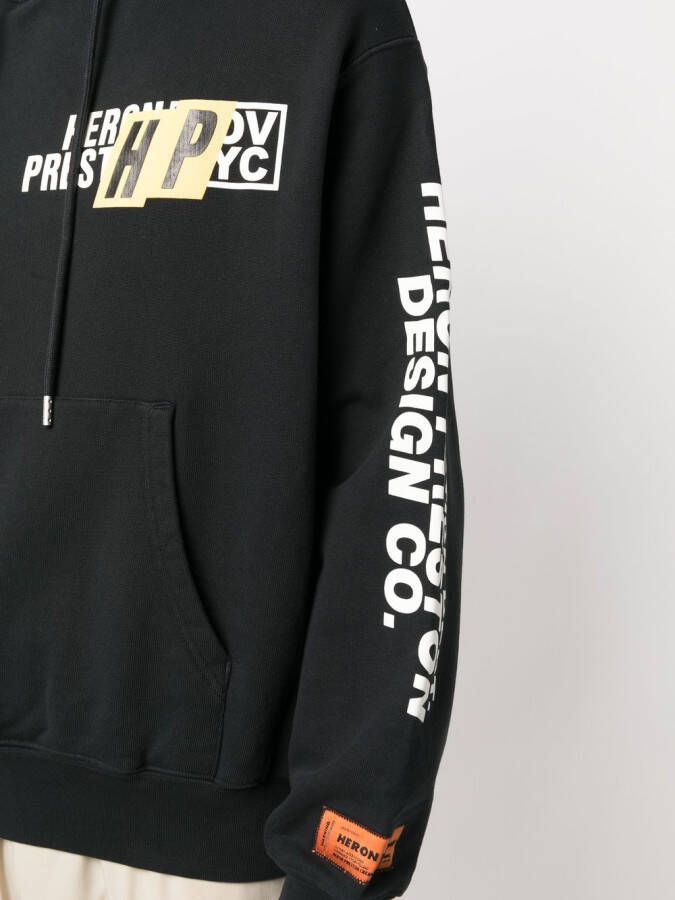 Heron Preston Hoodie met logoprint Zwart