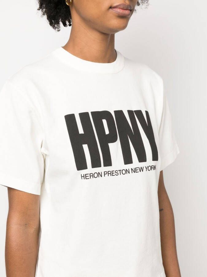 Heron Preston T-shirt met logoprint Wit