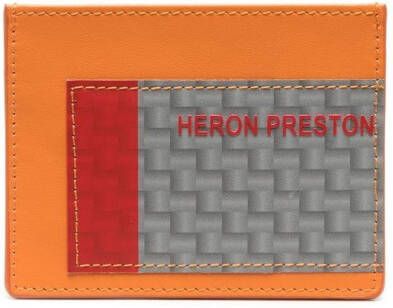 Heron Preston Pasjeshouder met streepdetail Oranje
