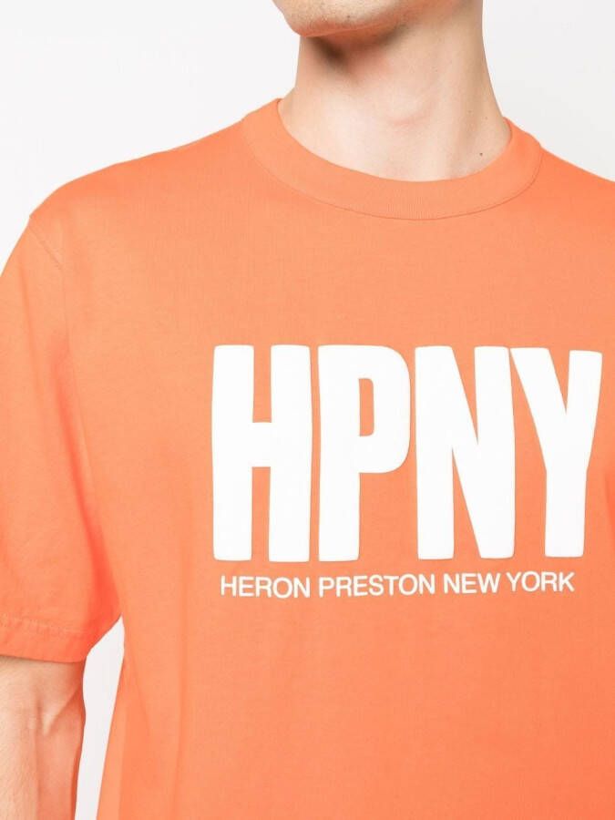 Heron Preston T-shirt met ronde hals Oranje