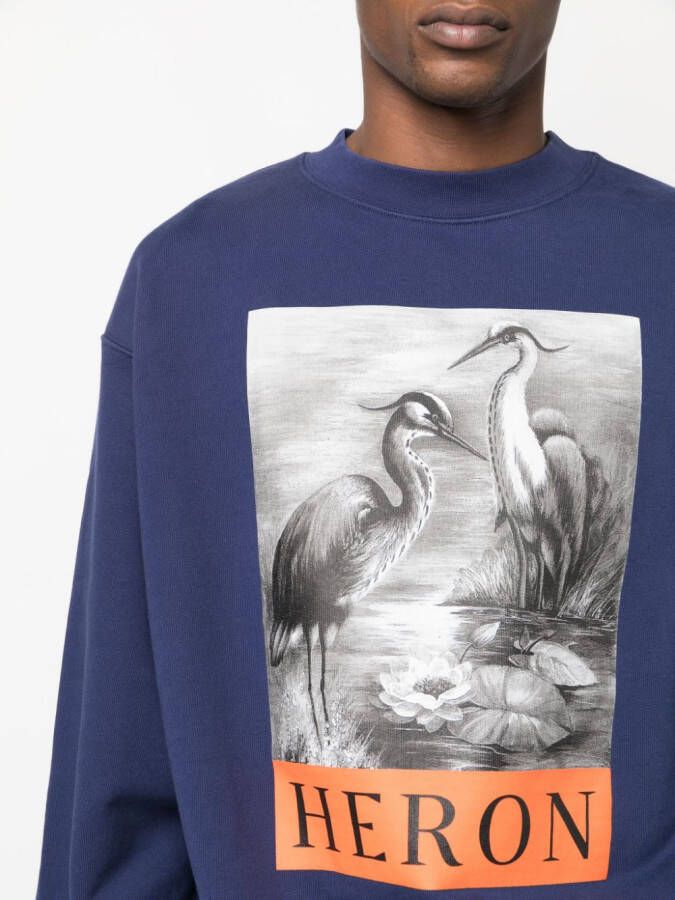 Heron Preston Sweater met logoprint Blauw