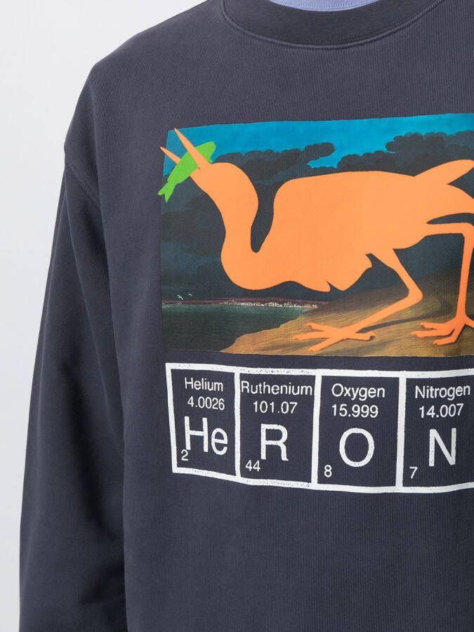 Heron Preston Sweater met logoprint Paars