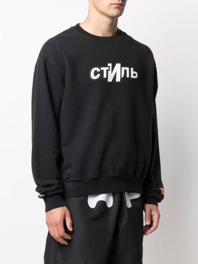 Heron Preston Sweater met logoprint Zwart