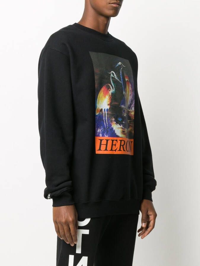 Heron Preston Sweater met logoprint Zwart