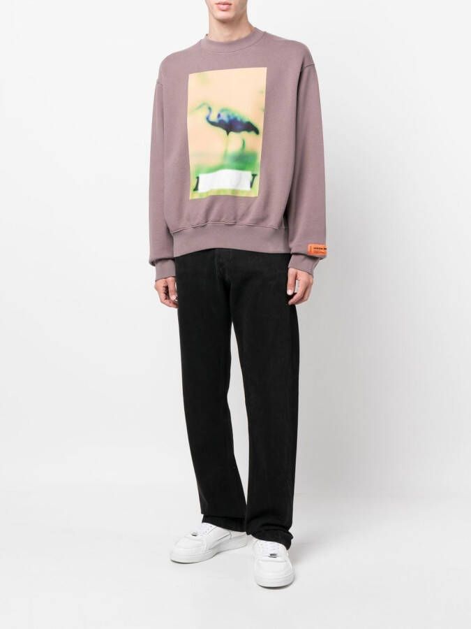 Heron Preston Sweater met print Grijs