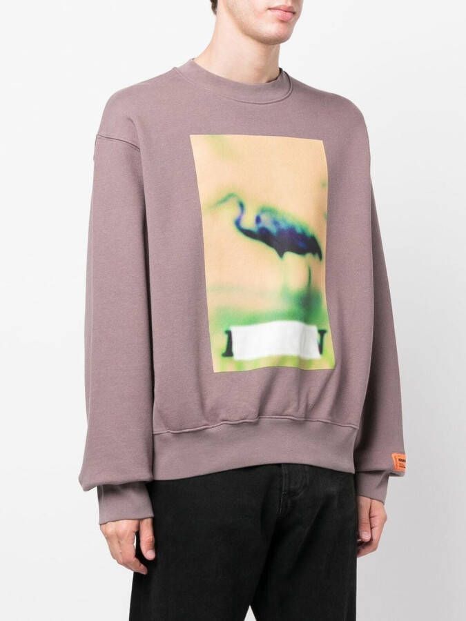 Heron Preston Sweater met print Grijs