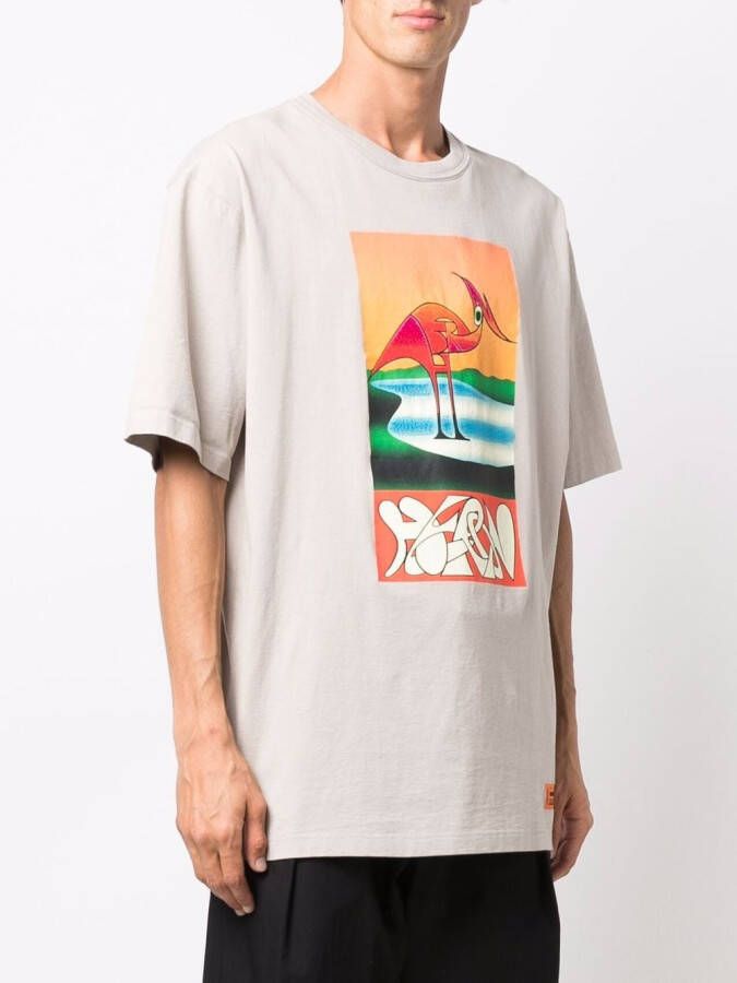 Heron Preston T-shirt met abstracte print Grijs