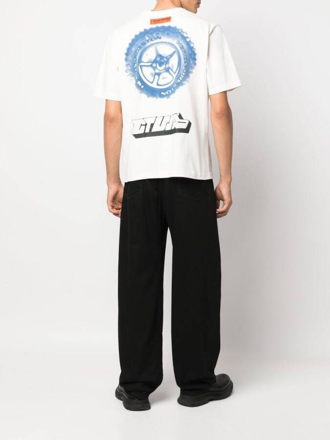Heron Preston T-shirt met grafische print Wit