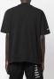 Heron Preston Logo Coltrui Katoenen T-Shirt Zwart Black Heren - Thumbnail 4