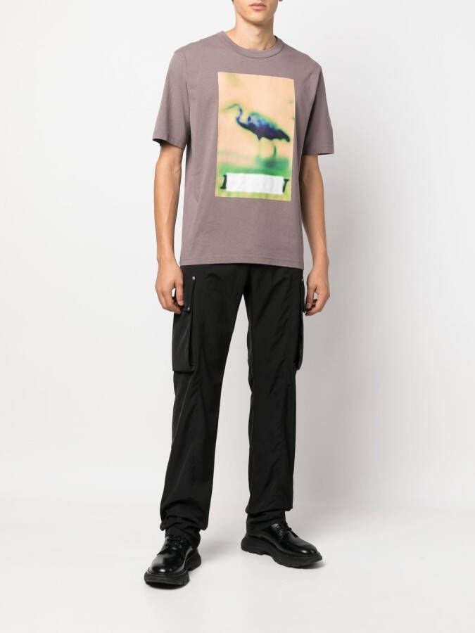 Heron Preston T-shirt met logoprint Grijs