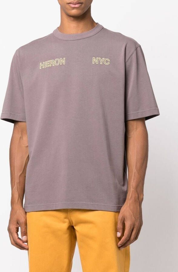 Heron Preston T-shirt met logoprint Grijs