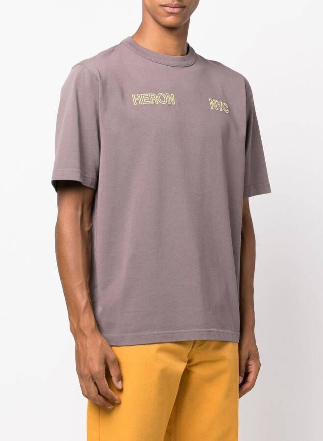 Heron Preston T-shirt met logoprint Grijs